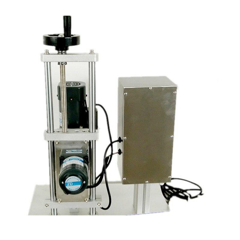 Máquina de sellado de botellas de crema semiatuo, taponadora eléctrica de escritorio, tapón de rosca de vidrio y plástico, novedad