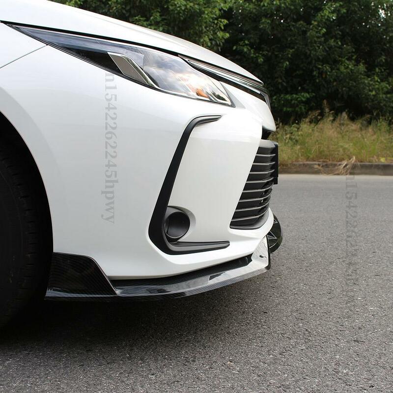 Paraurti anteriore accessori per la sintonizzazione del mento del labbro Splitter Kit corpo di alta qualità deflettore Spoiler per Toyota Corolla 2019 2020 2021