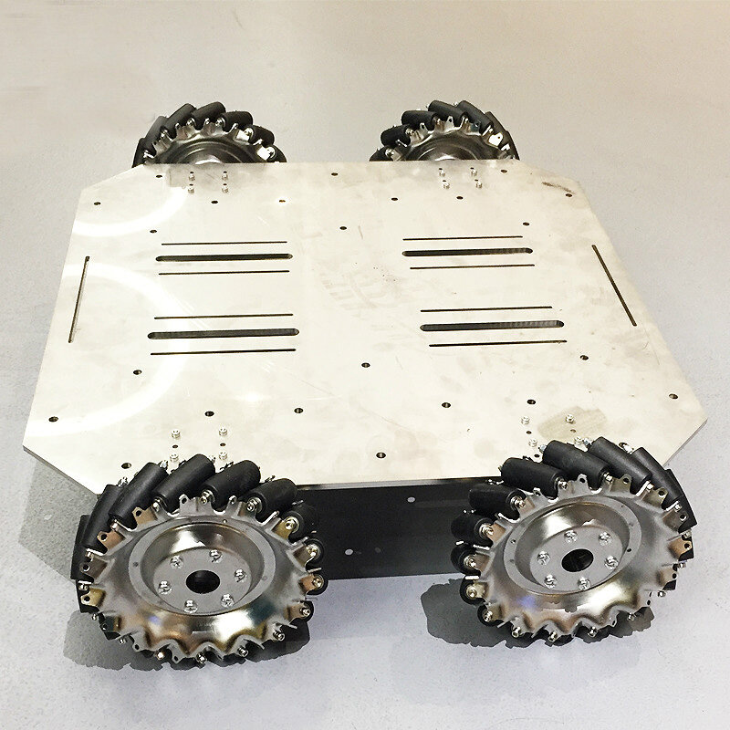 Telaio dell'automobile del Robot della ruota del Mecanum del grande carico 70KG con il regolatore di Arduino del motore PS2 dell'encoder 4pcs 24V per la piattaforma di tiro di ROS