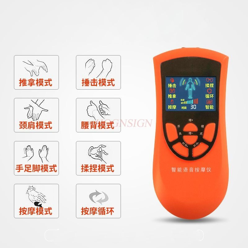 Electric Mini Digital Electronic Pulse Acupuncture Physiotherapy Massager Home Multi Function Dredge Meridian Massage Body Care