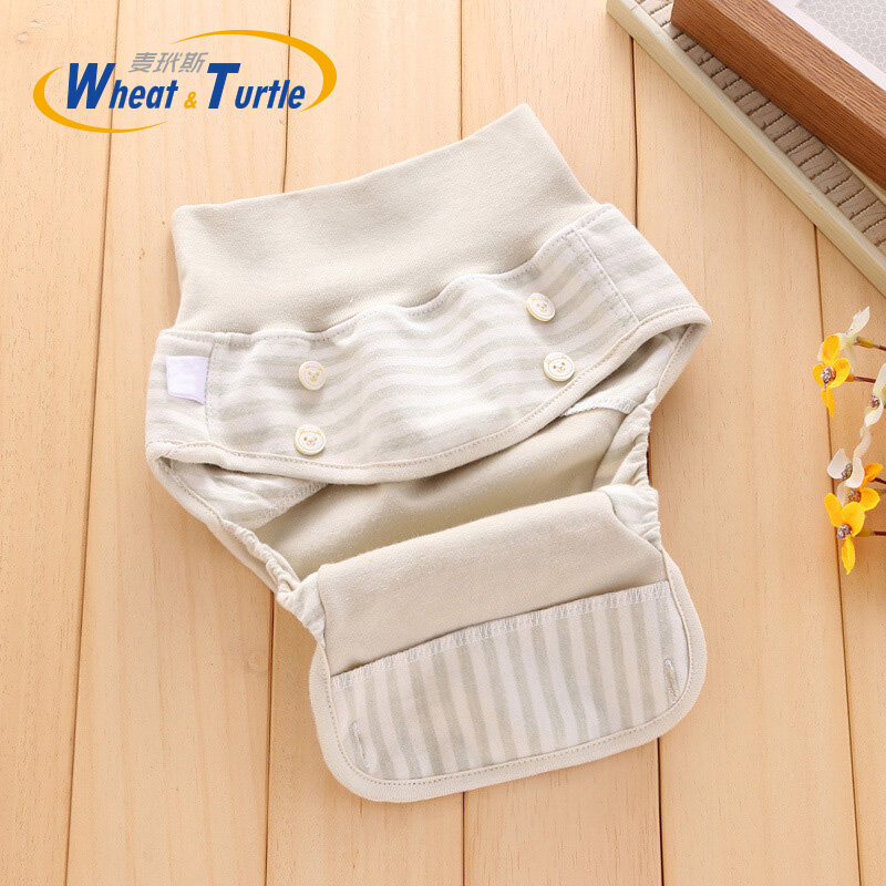 Popok kain kosong bayi ibu anak-anak uniseks tipis dapat dipakai ulang penutup popok elastis dapat disesuaikan
