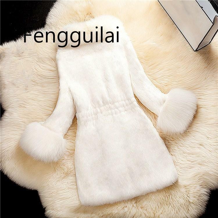 2020 New Arrival Women Long Sleeve Solid Overcoat Elegant Turn-Down Collar Warm Coat Casual Winter Faux Fur Thick Long Outwear