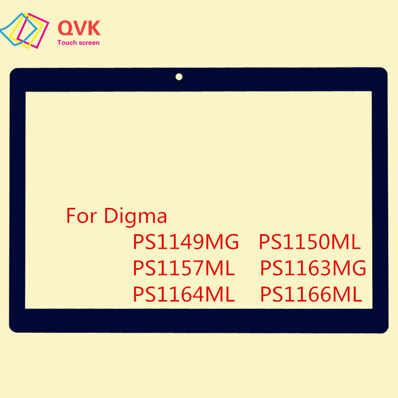 Recambio de pantalla táctil capacitiva para Digma Plane, piezas de repuesto de 10,1 pulgadas, color negro, para modelos 1537E, 1538E, 1541E, 1550S, 1551S y 1553M