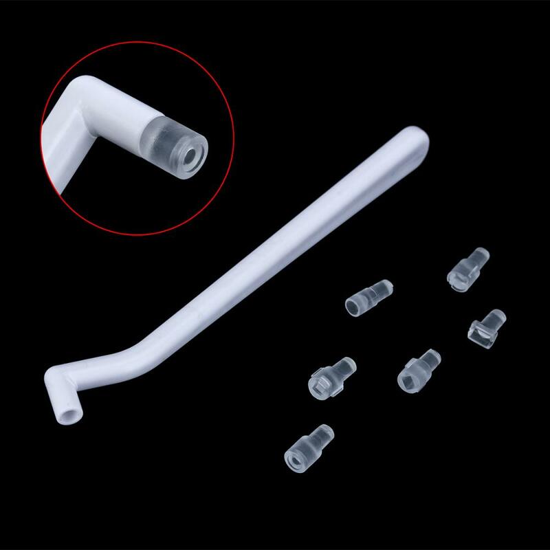AZDENT-Mini accesorios de ortodoncia Dental, molde de inyección, botón ortolingual, 1 Mango, 6 moldes/juego