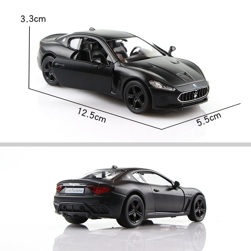 Модель автомобиля из металлического сплава, 5 дюймов, матовая черная серия, транспортер T1 F150 GTR G63, имитация литого и игрушечного автомобиля RMZ city 1:36
