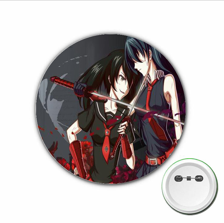 3 Stuks Anime Akame Ga Doden! Cosplay Badge Cartoon Spelden Broche Voor Kleding Accessoires Rugzakken Tassen Knoop Badges