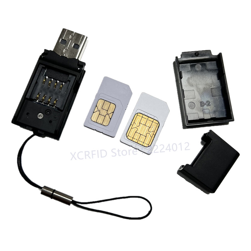 PocketMate USB PC/SC CCID 스마트 카드 리더기/SIM 크기 카드 슬롯 지원 SIM 카드, CPU, JCOP 카드 + SIM 개인 도구