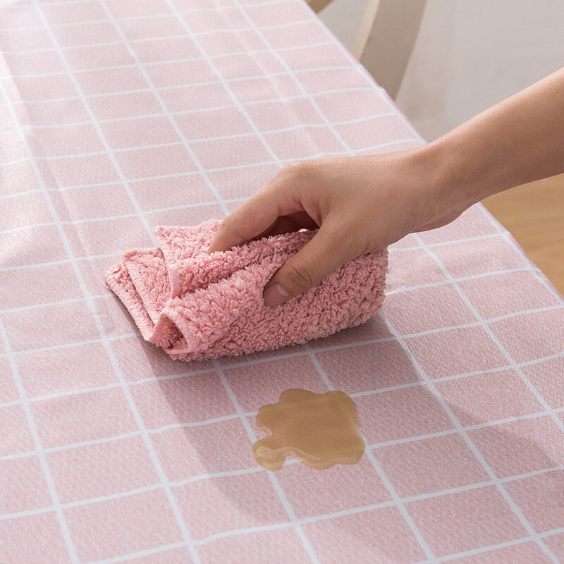 PVC ตารางผ้ากันน้ำกันน้ำผ้าปูโต๊ะห้องครัวตกแต่งสี่เหลี่ยมผืนผ้ากาแฟอาหารปาร์ตี้ตารางแผนท...