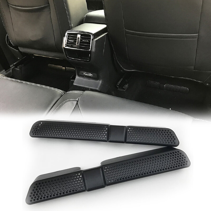 Cubierta de ventilación ABS para coche SEAT Ateca, cubierta de salida de aire acondicionado de conducto debajo del asiento, 2016, 2017, 2018, nuevo, 2 unids/set por juego