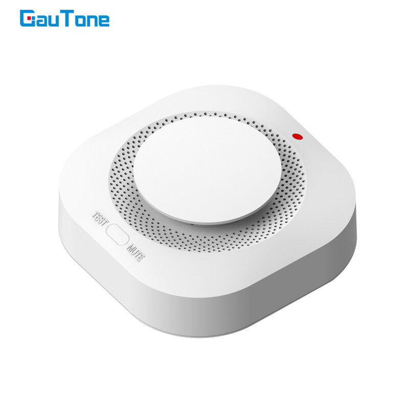 GauTone-Detector de humo de 433MHz, Sensor de alarma de incendios, sistema de seguridad para el hogar, equipo de bomberos