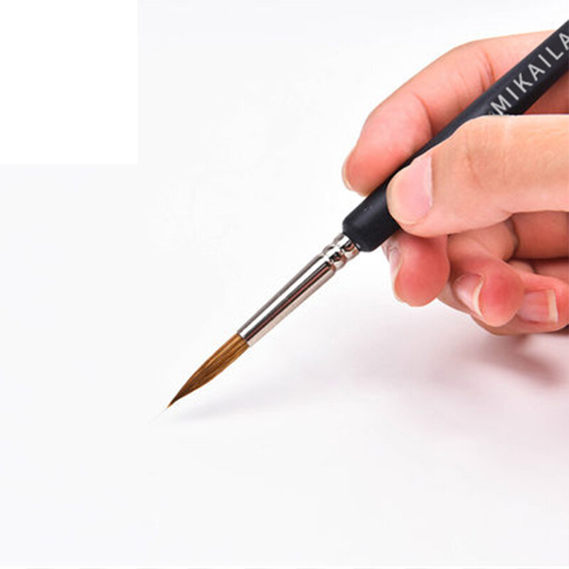 Ручка-кисть MIKAILAN с волчьим ворсом, тонкая ручная роспись, круглый наконечник, акварель/Рисование маслом, кисть для рисования, ручка "сделай сам", товары для рукоделия