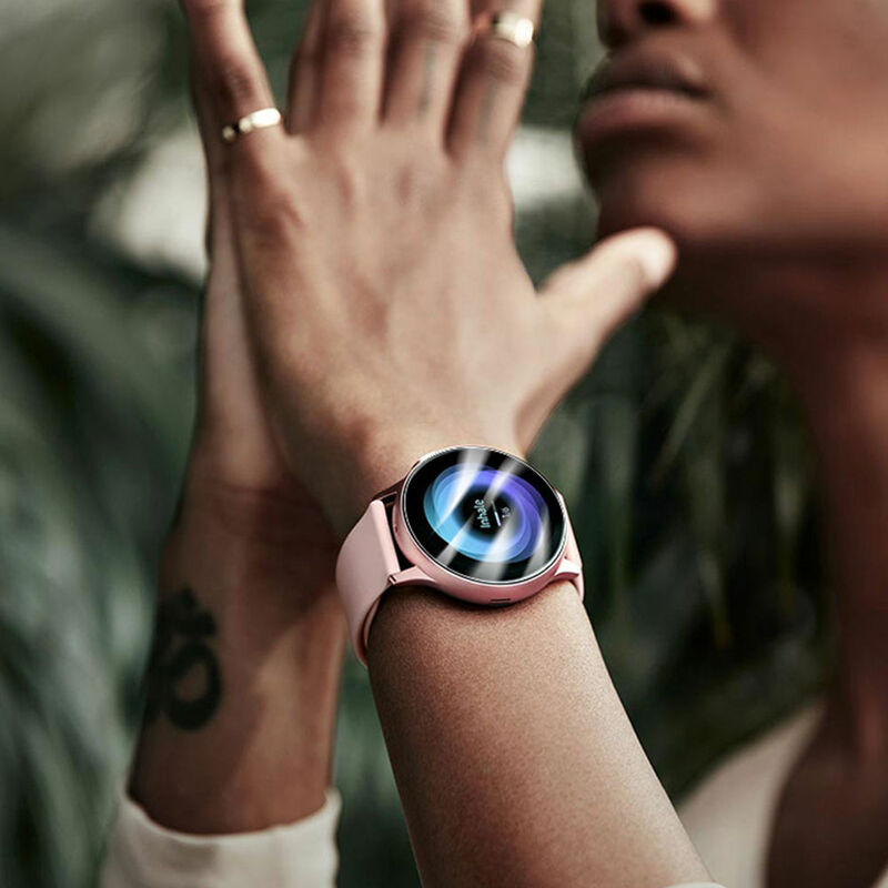 Protecteur d'écran pour Samsung Galaxy watch active 2, 2 pièces, film de protection complet Ultra-mince, 3D HD, 44mm 40mm, accessoires de montre