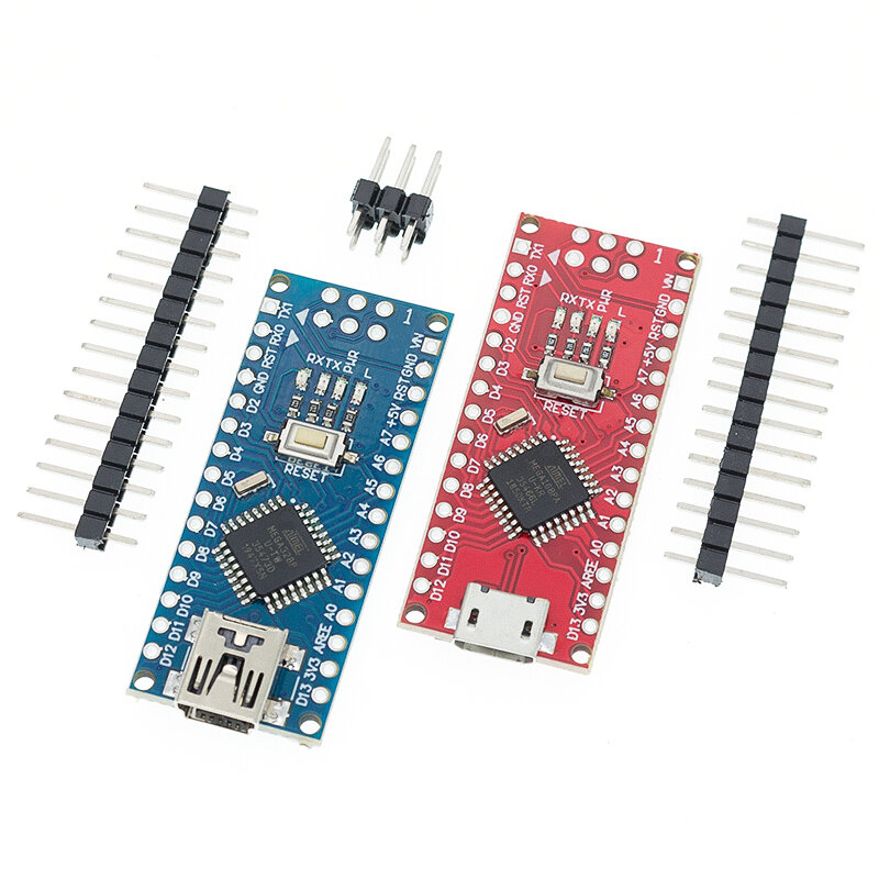 Совместимый контроллер Nano v3.0 для Arduino, с загрузчиком, USB-драйвером CH340, 16 МГц, ATMEGA328P/168P