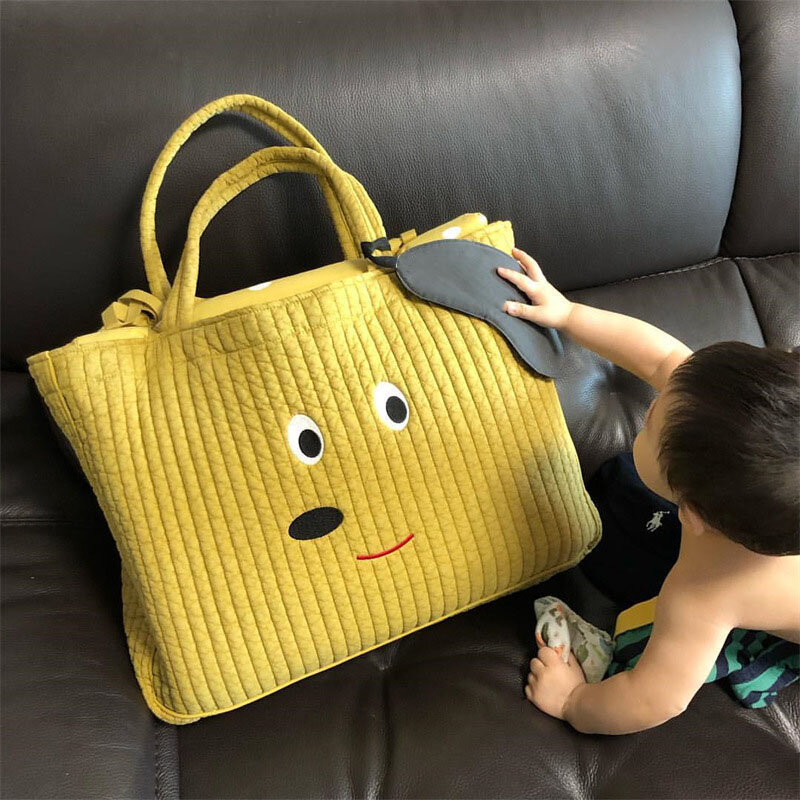 MILANCEL 2022 Весенние новые сумки для подгузников, Хлопковая сумка большой емкости для хранения, Корейская дорожная сумка, модные сумки для мамы для младенцев