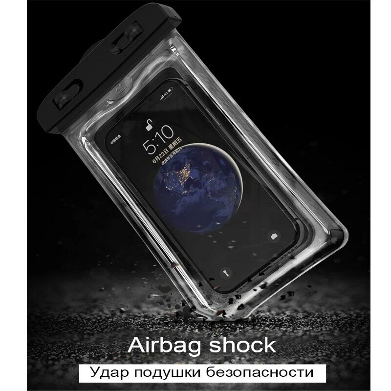 Flutuante Airbag Phone Case, impermeável, Swim Bag, Capa para iPhone 11, 12, 13, 14 Pro Max, Samsung S23, S22, Xiaomi 13, Huawei P30, 20 Lite