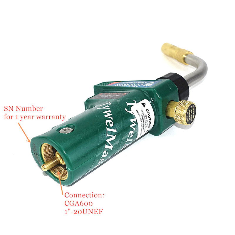 Schweißlöten Taschenlampe MAPP Propan Gas Fackel Piezo Trigger Zündung CGA600 Kupfer Aluminium Heizung Solder Brenner