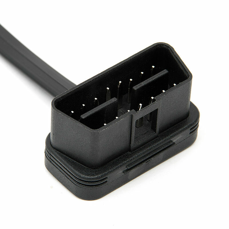 Przedłużenie 16Pin 30CM/60CM OBD2 Adapter do kabla kabel płaski i cienki jak makaron OBDII męski do gniazdo żeńskie z włącznikiem/wyłącznikiem
