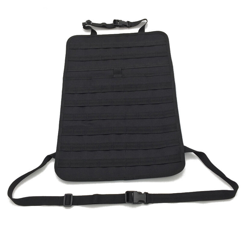 Car Seat Back Organizer Tactical MOLLE Vehicle Panel Car Seat Cover Protector 55*37cm Nylon Airsoft Paintball Equipment Seatback