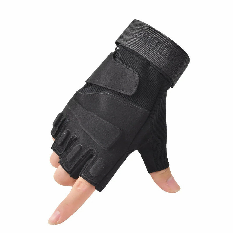 Guantes militares de medio dedo para hombre y mujer, guantes tácticos para exteriores, guantes de combate sin dedos para tiro y caza