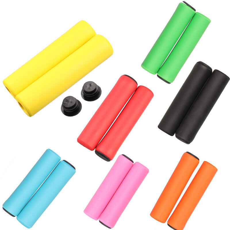 1 Pair Bicycle Grips Super Light Silicone Non-Slip Shock AbsorptionType Road Handle Bike bicycles Parts Bmx MTB Cuffs