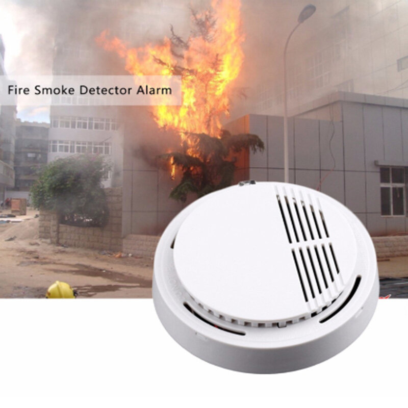 10Pcs Sensor Sensitive Photoelectric Home Independent alarm Smoke Detector Fire Alarm alone Sensor For Family Guard Smoke sensor