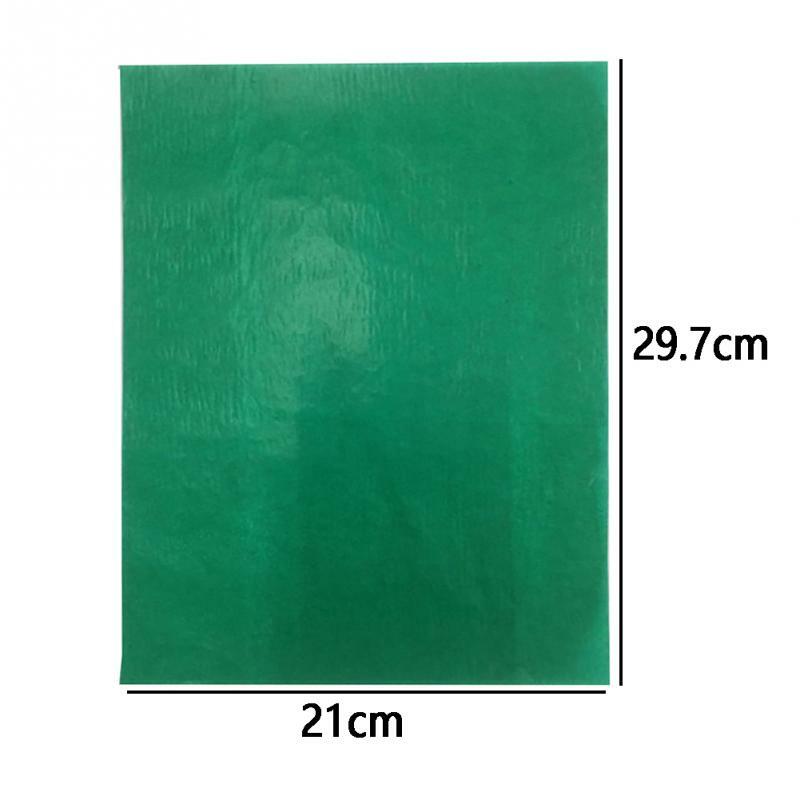 100Pcsที่มีสีสันA4สำเนากระดาษคาร์บอนHome OfficeภาพวาดTracingกระดาษด้านข้างผ้าวาดTransfer 21 × 29.7ซม.