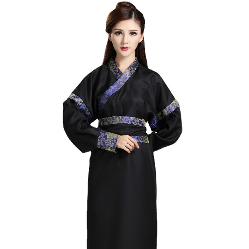 Китайская национальная классическая одежда ханьфу, Династия Цинь, костюм для сцены со сценическим знаком, костюм Тан в древнем китайском ст...