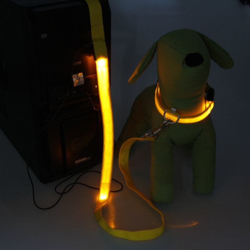LED brillante perro mascota cuerda de mano cuerda de tracción para perro cuerda para perro de compañía mezcla de lotes
