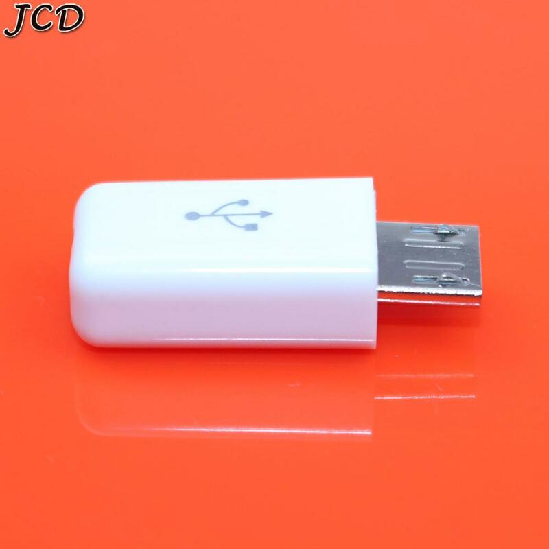 JCD 1 Cái Trắng DIY 5A Micro USB Nam Cắm Kết Nối Bộ Loại-C DIY Cáp Dữ Liệu USB Sạc cổng Kết Nối Cắm Phụ Kiện