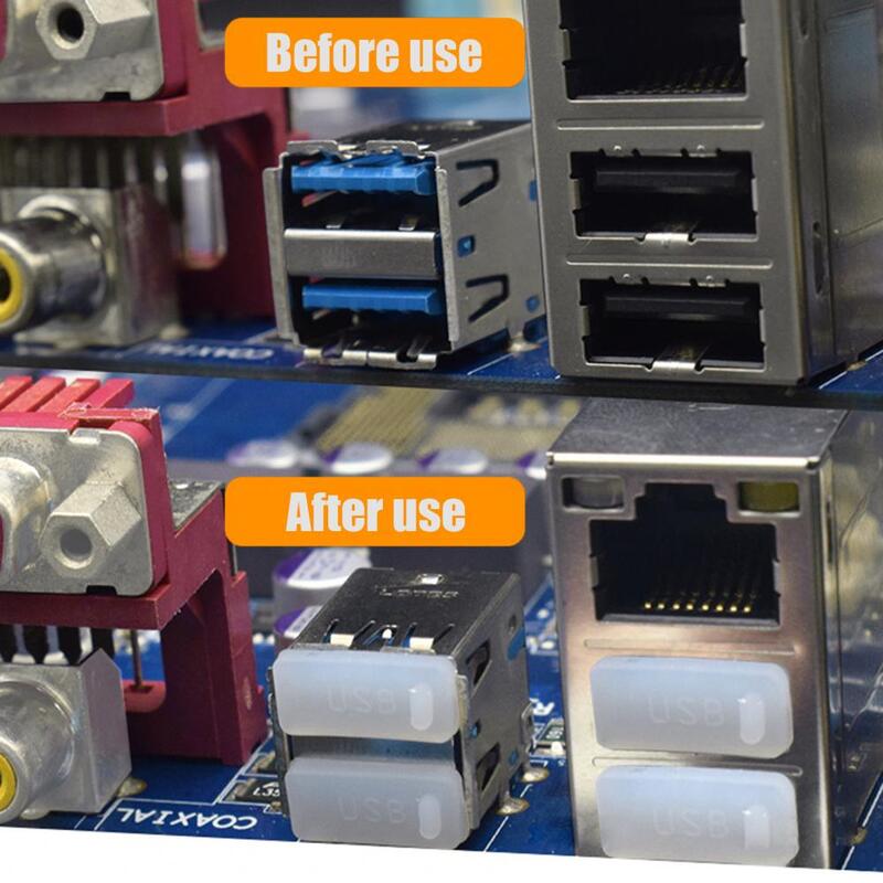 Cubierta de cargador de puerto de enchufe a prueba de polvo estándar USB 2,0/3,0 para PC y Notebook, 5 uds.