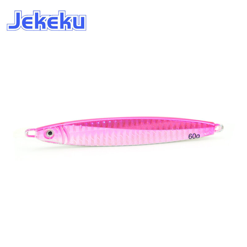 JEKEKU – leurre métallique avec tête plombée pour la pêche, appât artificiel idéal pour la pêche au bar ou au méné, nouveau modèle, 30/40/60/80/100g, 1 unité