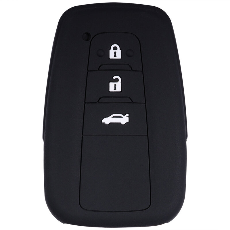 Housse de protection en Silicone pour clé télécommande, 3 boutons, pour Toyota Rav4 Corolla Camry 2018 2019