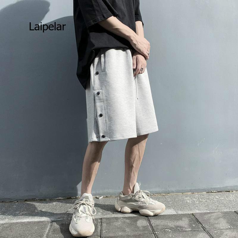 2021 Casual Shorts Men's Summer Thin Loose Wear Breasted Basketball Pants Versatile Sports Capris