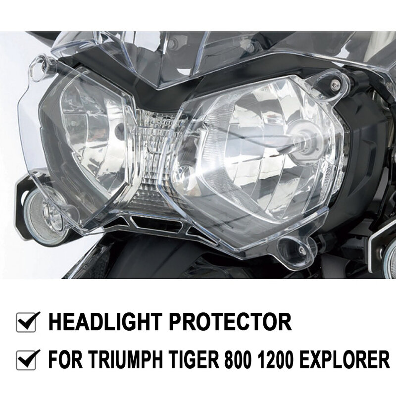 สำหรับ Tiger 800 1200 Explorer 1215 XCA XCX XRT XRX 2011-2020 2019 2018ไฟหน้ารถจักรยานยนต์ Protector Guard Cover อุปกรณ์เสริมใหม่