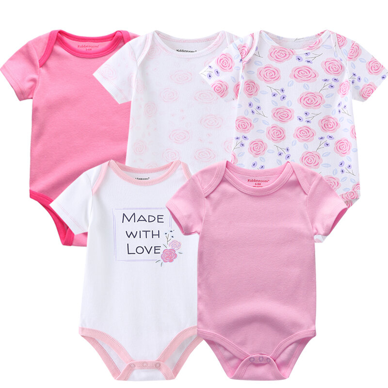 Bodysuits de algodão de manga curta infantis, macacão de coelho, roupas infantis, roupas recém-nascidas, roupas infantis, 2023