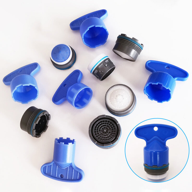 Rosca masculina Water Saving Tap, Aerator Faucet Bubble, Acessórios de cozinha e banheiro, Plastic Hidden Type Bubbler, 16.5-24mm