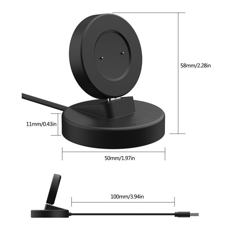 Dock Charger USB Cepat Pengisian Kabel Dasar Adapter Desktop Stand Pemegang untuk Huawei--GT/GT 2 GT2/Honor Menonton Magic Smartwat