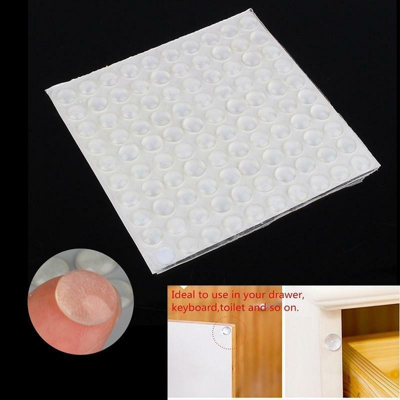 20 Pieces Of Self-Adhesive Transparent Round Silicone Buffer Soft Non-Slip Shock Absorber Foot Pad Toilet Furniture Accessories
