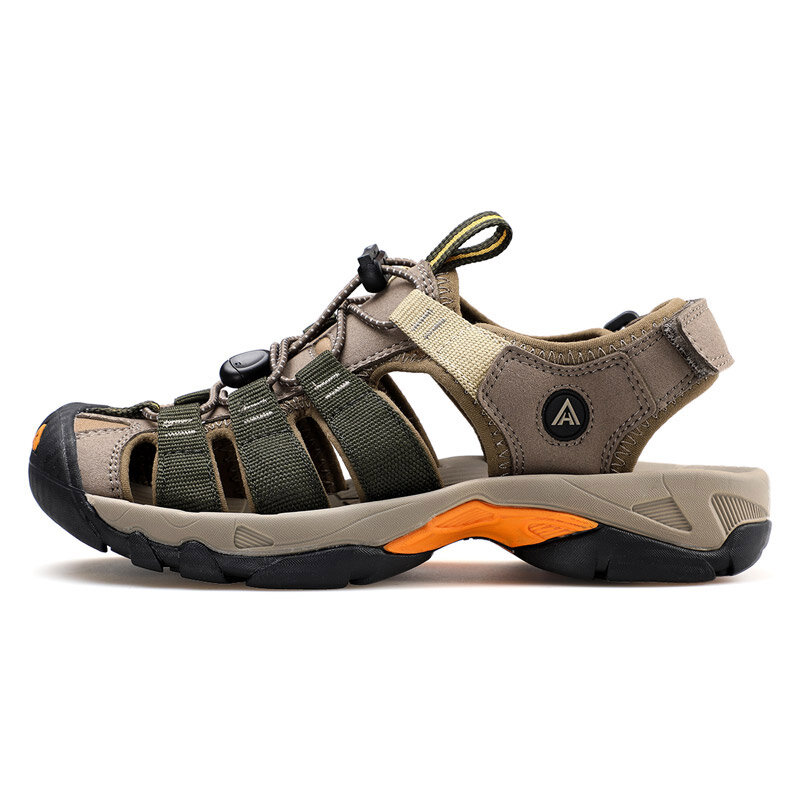 HUMTTO-남성용 여름 샌들, 2021 통기성 비치 샌들, 남성용 야외 물 하이킹 캠핑 낚시 등산 아쿠아 신발