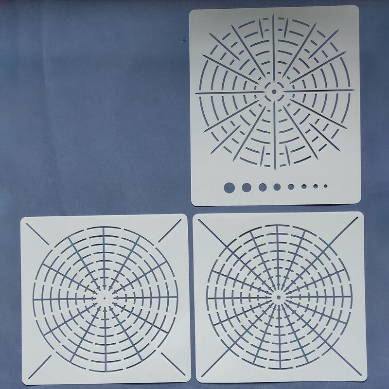 Lukisan Mandala Templat Stensil untuk DIY Buku Tempel Buku Mewarnai Buku Tempel Album Dekoratif-Stensil Dapat Digunakan Kembali dan Dicuci