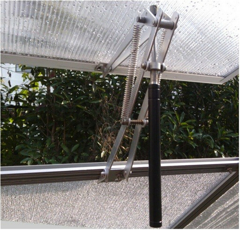 RERO-Herramientas de ventilación agrícola para invernadero, abridor de ventanas automático de doble resorte, Ventilación de jardín de acero inoxidable
