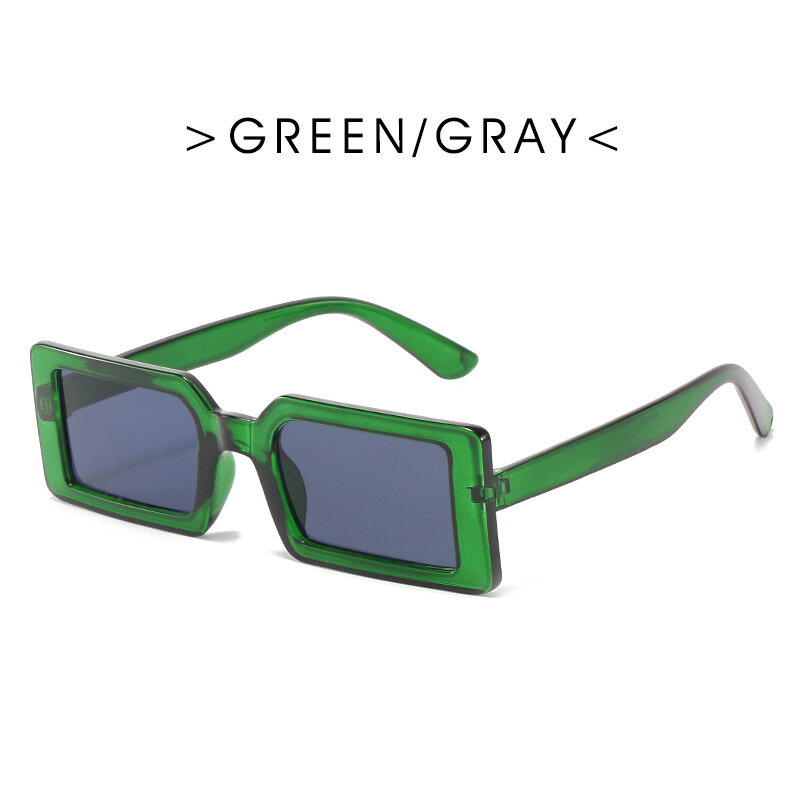 LONSY-Óculos quadrados e retangulares vintage para mulheres, design de moda, óculos de sol retrô feminino, UV400, 2021