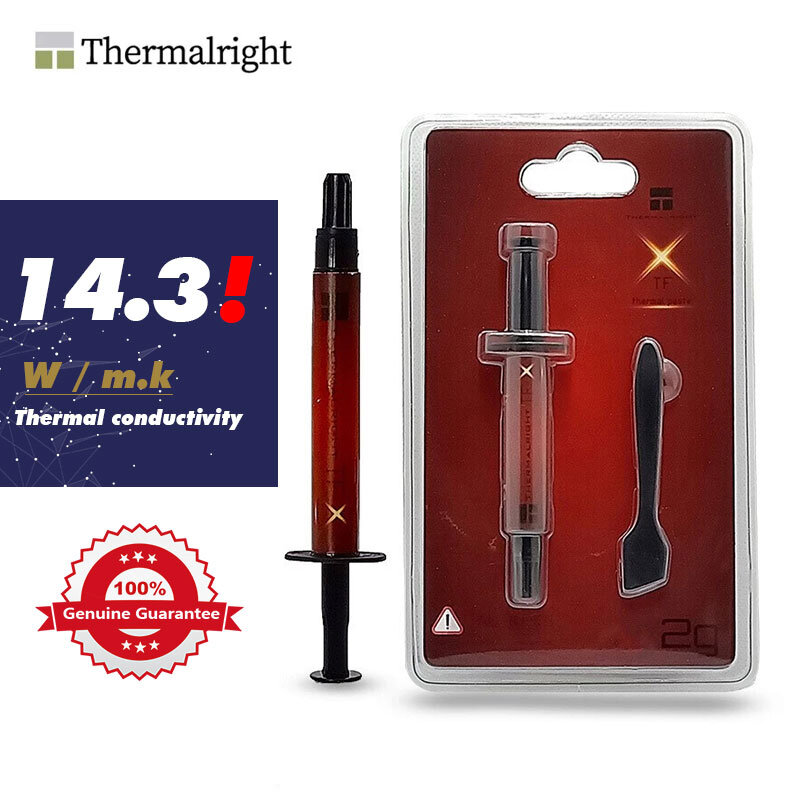 Thermalright-Graisse thermique en silicone, graisse thermique pour ordinateur portable, conductivité thermique à 12.8, TFX, 14.3g