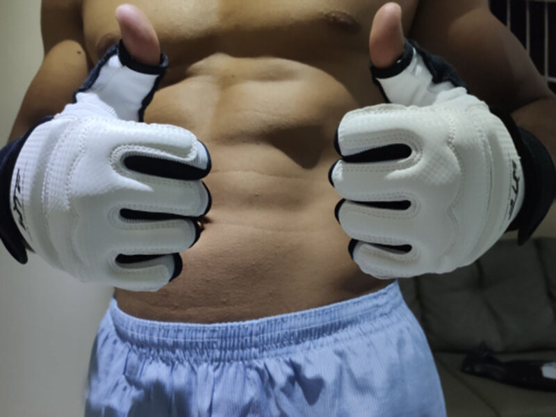 Hoge-Kwaliteit Taekwondo Gew Pu Hand Handschoenen Voet Sokken Protector Guard Karate Boksen Enkel Palm Protector Guard Gear Pak volwassen Kid