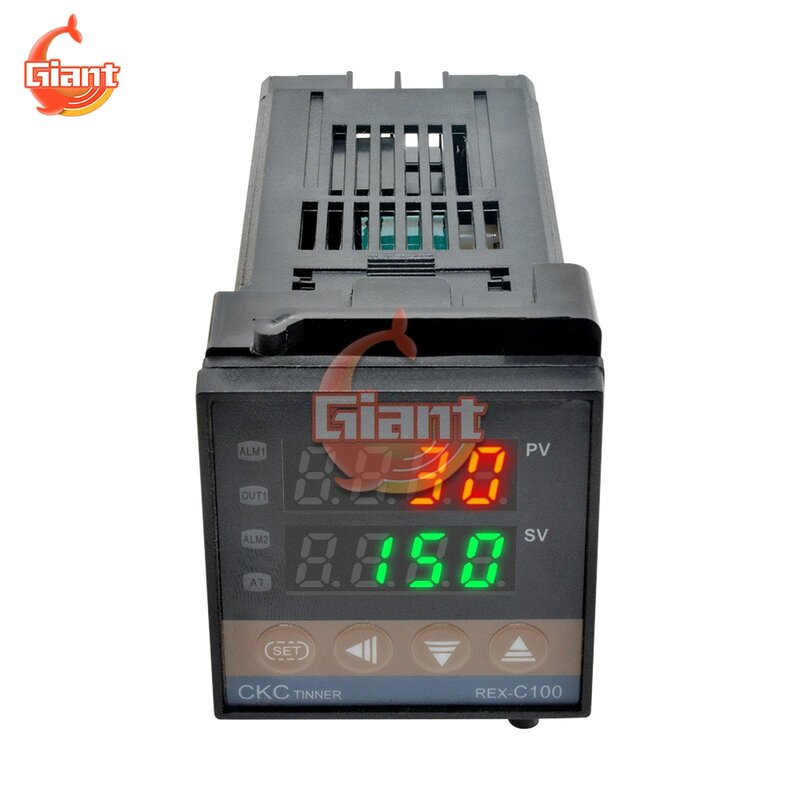 Digital PID Temperature Controller REX-C100 LCD รีเลย์ Solid State Thermostat K Thermocouple M * V * Probe มิเตอร์วัดอุณหภูมิ tester