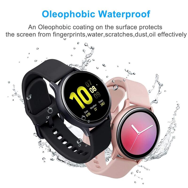 Pellicola salvaschermo 2 pezzi per Samsung Galaxy watch active 2 44mm 40mm 3D HD pellicola protettiva completa ultrasottile accessori per orologi