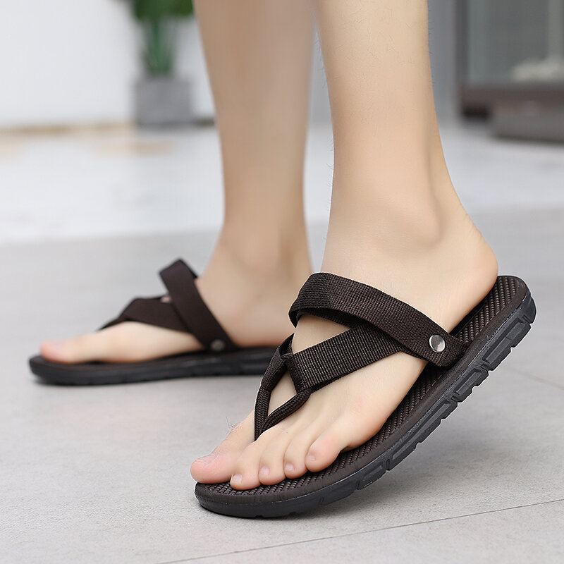 Summer Men's Slippers Slip-On Garden Shoes Breathable Footwear Man Sandals Beach Shoes Flip Flops Quick Dry Flat Shoe sandalias