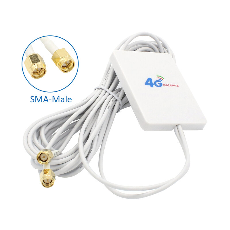 Плоская антенна 4G LTE Wi-Fi 4G антенна 3 м TS9 SMA male crc9 коннектор совместимый с маршрутизатором Huawei ZTE модемная антенна 3 м кабель