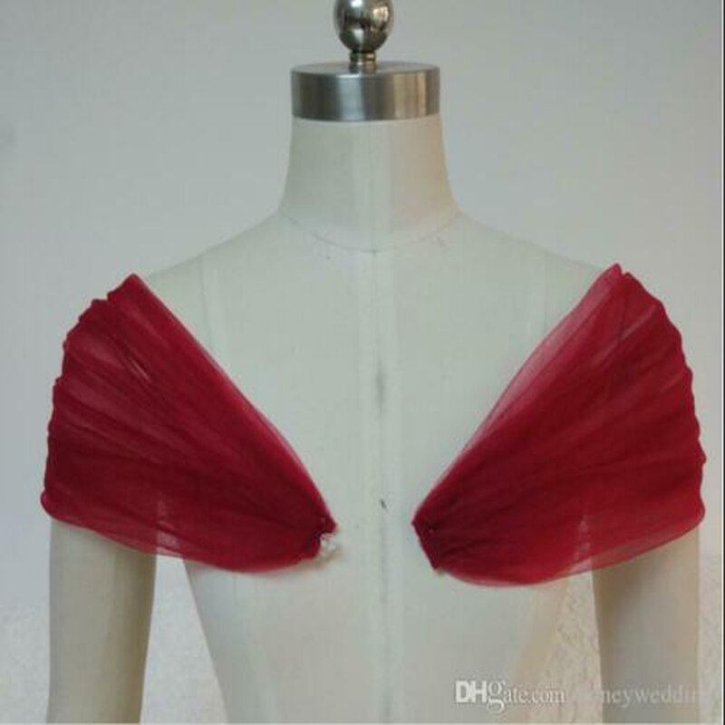 One Pair removable shoulder straps Wedding Party Dress Tulle shawl, wedding gauze, arms Straps