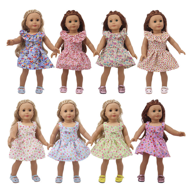 Boneca roupas 15 vestido colorido com gravata borboleta ajuste 18 Polegada americano & 43 cm bebê recém nascido boneca zaps geração brinquedo da menina de natal